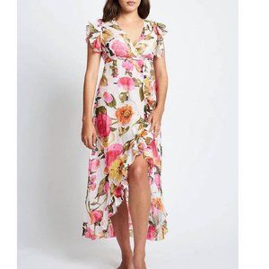 Debbie Katz wrapped floral dress medium